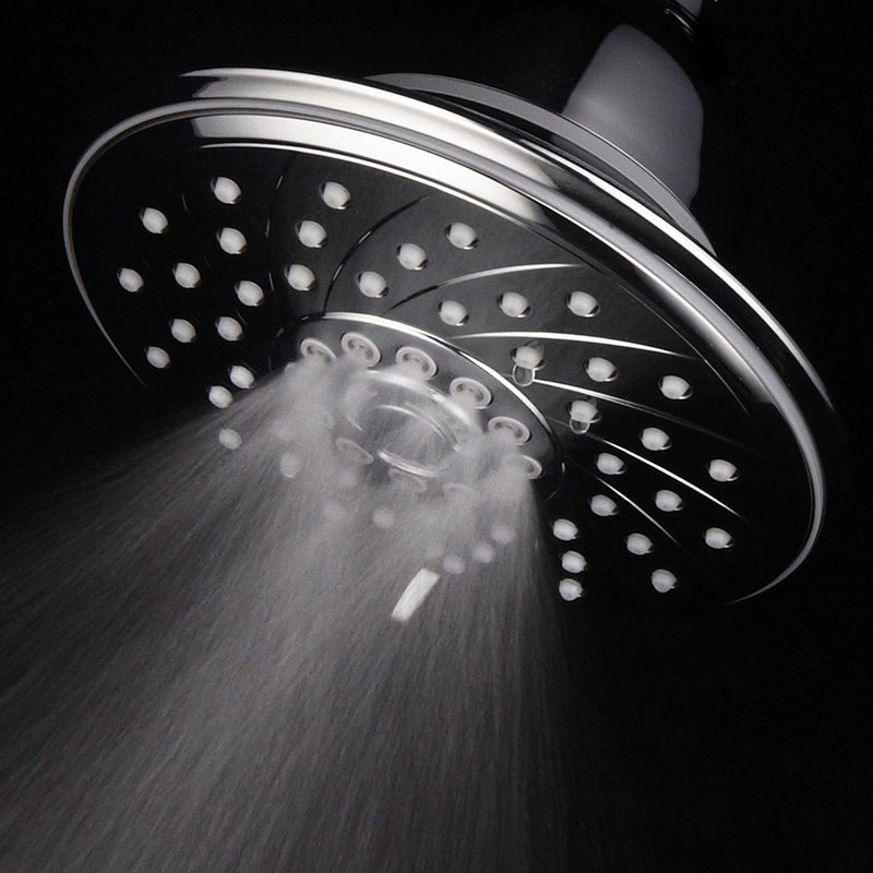 HOTEL SPA - Shower Head High Pressure with Shower Filter - 6 Inch Rain Shower Head - Enriched KDF, Showerhead Filter for Hard Water, 6-Setting, Ultra-Luxury, Showerspa (Chrome) - Image 5